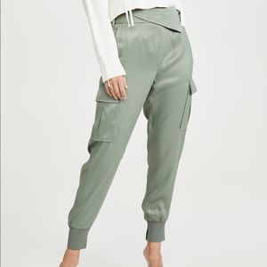 3.1 Phillip Lim satin fold over waist joggers